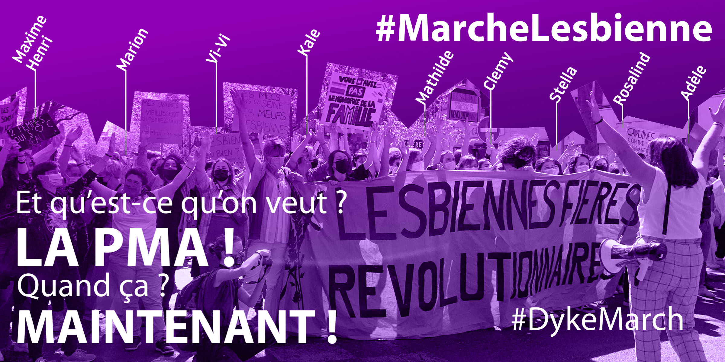 #MarcheLesbienne par Nos Voix Trans